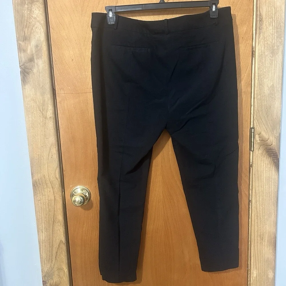 LOFT Womens ' Julie Skinny ' Black Dress Pants Career Business Size 18 Tall - Picture 3 of 9